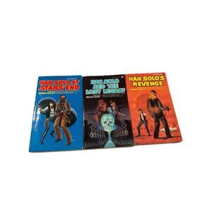 Lot of 3 Star Wars Han Solo Trilogy Brian Daley Books First Editions Paperback